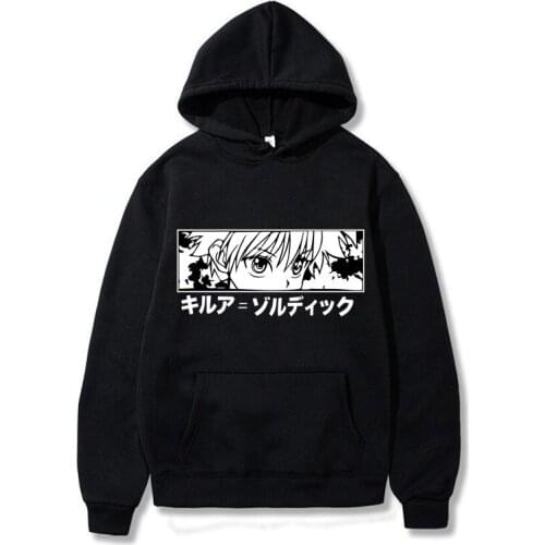 2020 Harajuku Anime Hunter X Hunter Killua Leorio Kurapika Gon Hisoka Men Pullover Hoodie Streetswear Tops