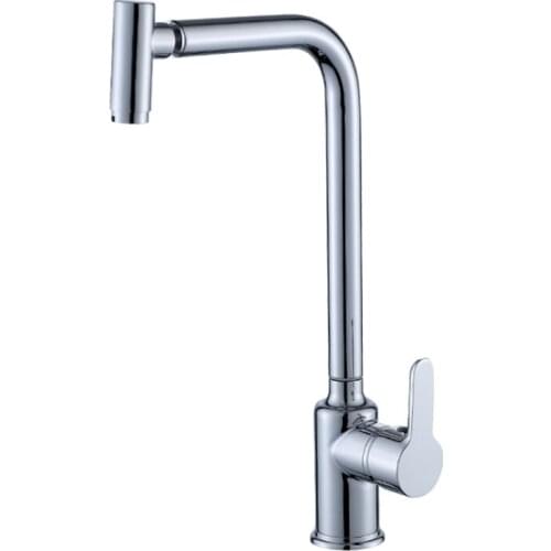 360 Single Handle Single Hole Kitchen Faucet Mixers Sink Tap Wall Kitchen Faucet Modern Hot and Cold Water 304 Stainless Steel