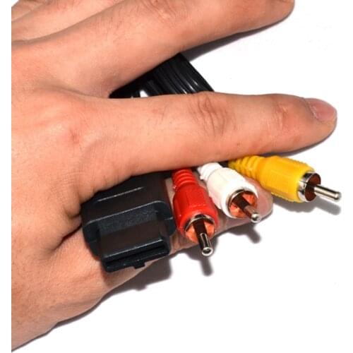 10pcs a lot RCA Audio Video Cord AV Cable for N64 for GameCube for GC for SNES for Super Nintendo