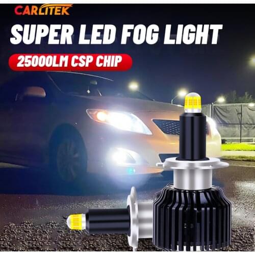 Carlitek 9012 Hir2 Led 360 Car Lamp 25000Lm H7 H1 Light Bulb 6500K H8 H9 Lamp For Auto 12V Hb3 Hb4 Fog Lights 9005 9006 Moto Csp
