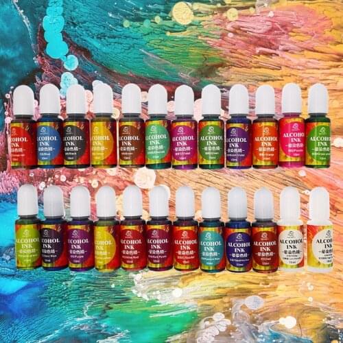 10ML Epoxy Resin Diffusion Pigment 10ML Epoxy Resin Pigment alcohol ink Liquid Colorant Dye Ink Diffusion Resin Jewelry Making