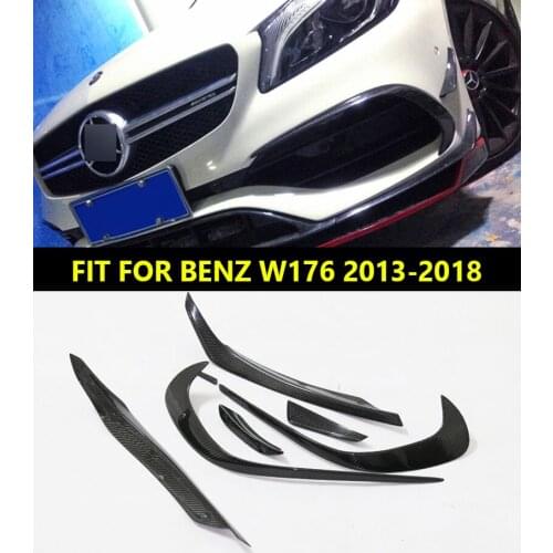 For A Class W176 A180 A200 A250 A45 Front Bumper Lip front spoiler front air knife 2016 2017 2018