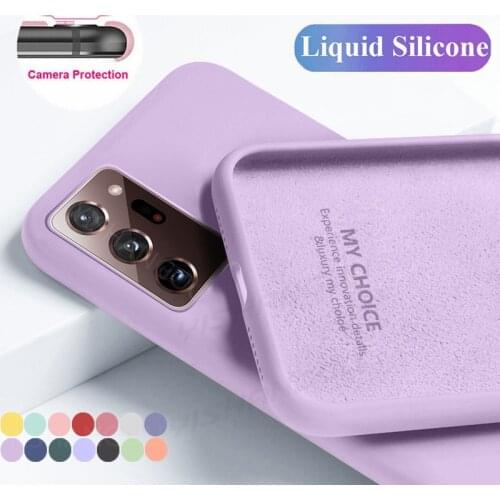 For Samsung A51 A71 A50 A70 S20 FE Case Liquid Silicone Soft Case For A31 A21S A30 S20 S21 Ultra S10 S9 S8 S7 Note 20 10 9 8Plus