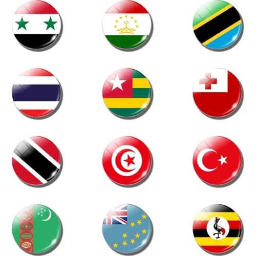Flag fridge magnet Thailand USA England Turkey Ukraine flag fridge magnet souvenir home decoration magnet