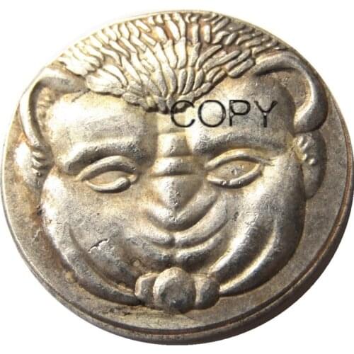 G(32) Repro Ancient Coin Greece Tetradrachm Bruttium Rhegion Silver Plated Copy Coins