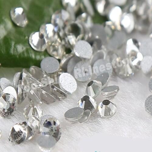 2018 new hot selling ss34 (7.2-7.4mm) Crystal/Clear Flat Back Nail Art Non Hotfix Rhinestones