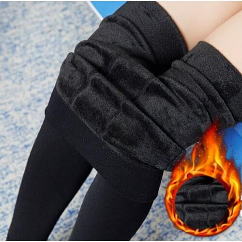 Rooftrellen Hot New Fashion Womens Autumn And Winter High Elasticity And Good Quality Thick Velvet Pants Warm Leggings