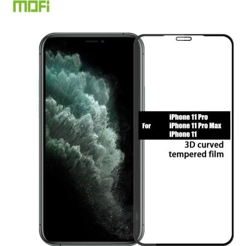 MOFI for iPhone 11 Pro Max X Xr Xs Max Tempered Glass Screen Protector 3D Full Cover Safety Glass for iPhone 11 Pro Max Film