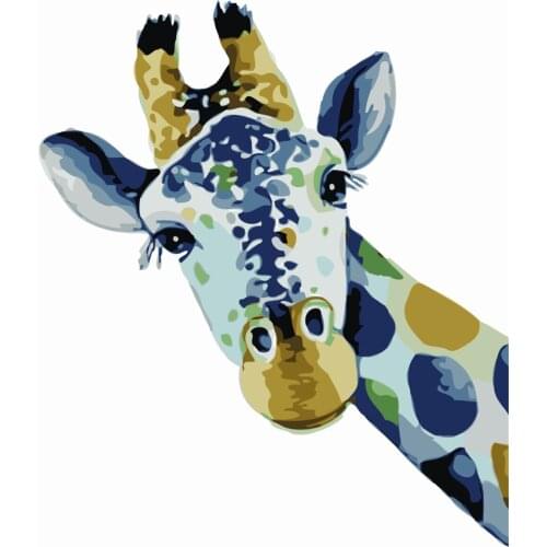 Giraffe Paint By Numbers Kits For Adult Diy Canvas Painting For Adults Beginner With Frame Picture Color By Numbers
