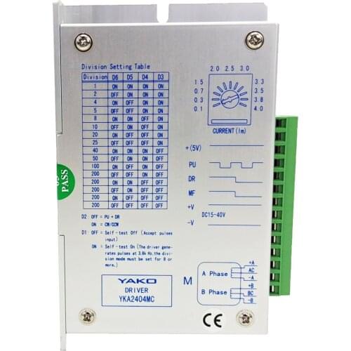 NEMA23 stepping motor driver YAKO 32-bit digital signal digital stepping driver YKA2404MC two-phase stepping driver DC15-40V