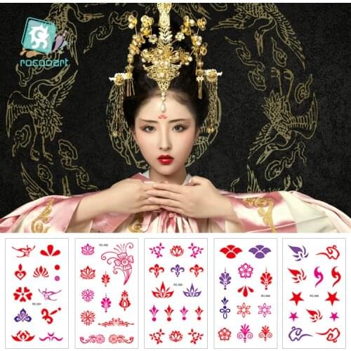 New Bindi India Sticker Face Jewels Forehead Temporary Tattoo Sticker Actress Make Up Tatuaje Festival Taty Party Tatouag