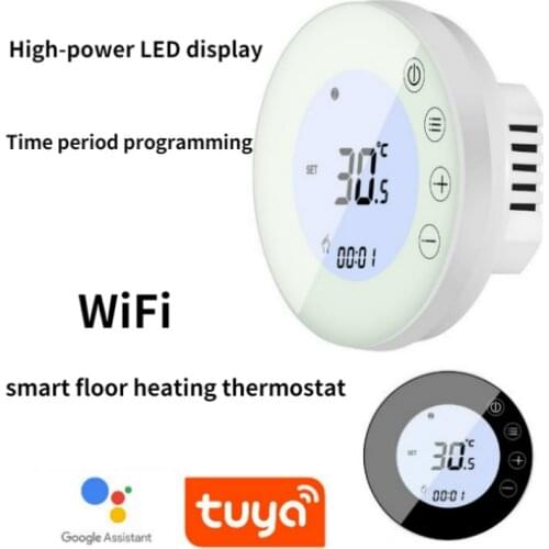 2021 NEW LED Thermostat Tuya WiFi Smart Thermostat is suitable for Google electric floor heating Home temperature remote control