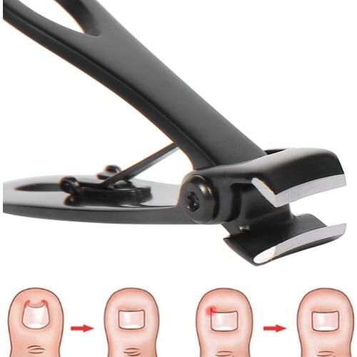 Opening Nail Clipper Stainless Steel Wide Jaw Nail Toe Cutter Manicure Pedicure Tool Fingernail Clipper