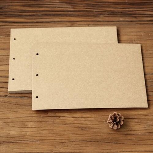 A4 binder photo album extra sheets/Three binder black kraft inner sheet/scrapbooking album paper