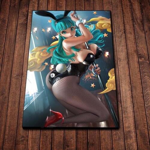 Bunny Bulma Dragon Sexy Poster Painting On The Wall Art Anime HD Print Art Canvas Pictures Modular Nordic Living Room Home Decor