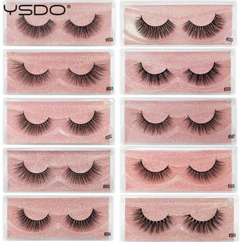 YSDO 1 pair eyelashes 3d mink lashes thick volume lashes hand made mink eyelashes natural false eyelashes maquiagem faux cils #5