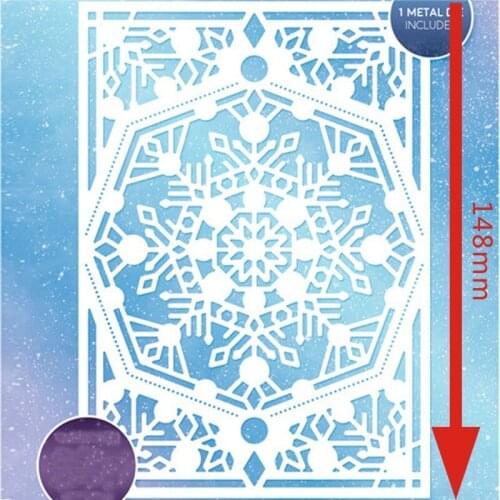 Christmas Winter Snowflake Lace Frame Metal Cutting Dies For DIY Scrapbooking Decorative Embossing Cards New Die Cut 2019