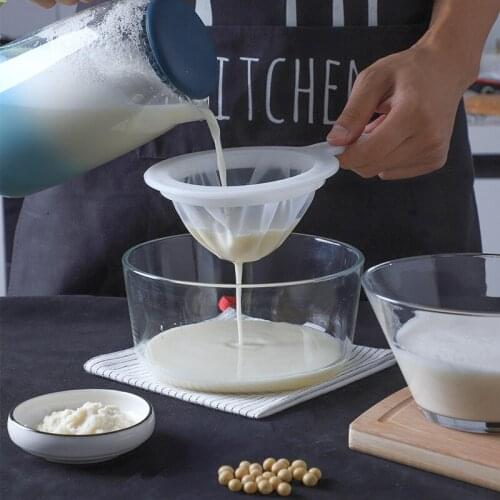100/200/400 Ultra-Fine Strainer Mesh Reusable Wine Juice Soy Milk Tea Coffee Handheld Filter Bag Spoon Kitchen Accessories