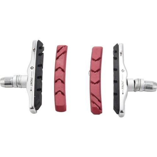 Soldier 1 Pair Mountain Road Bike Bicycle Brake Pad Rubber Shoes Replacement Durable Bicycle V Brake Pads Holder Cycling Accesso