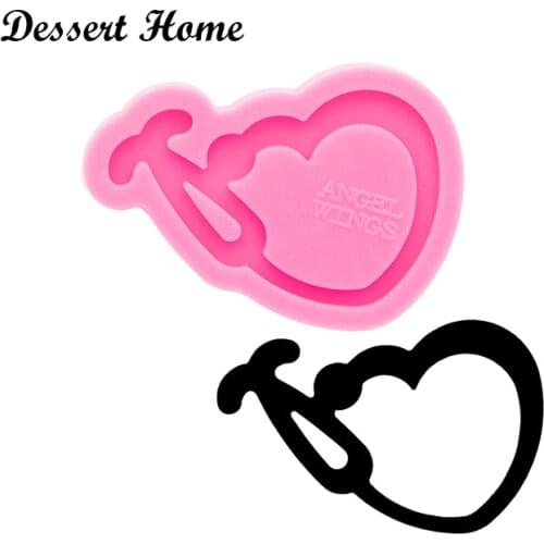 DY0765 Bright Stethoscope Resin Craft fits on a badge reel , Silicone Molds, Mold make crafts with epoxy DIY Resin Casting