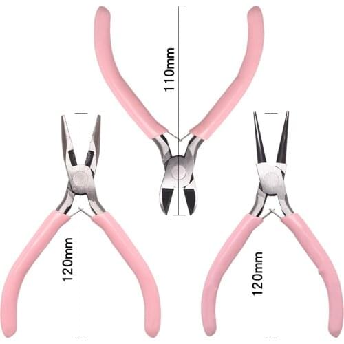 DIY Jewelry Tools Closed Ring Sharp Nose Pliers Caliper Awl Tweezers Wire Cutter Needle-Threader Tools craft jewelry making