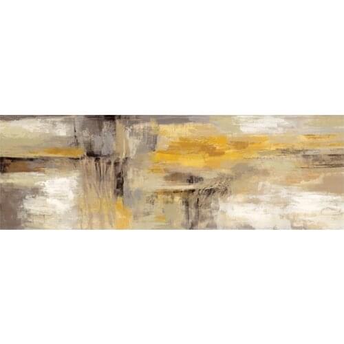 80x240cm Gold Abstract Oil painting on Canvas Scandinavian Posters and Prints Wall Art Picture for Living Room Home Decoration