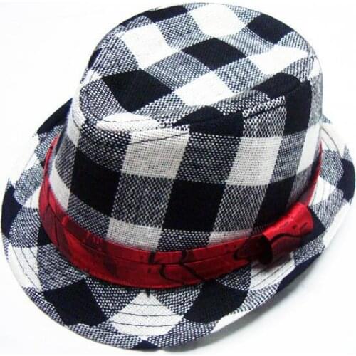 1PC NEW 2019 Fashion Boys fedora top hat for kids Fedoras baby cap
