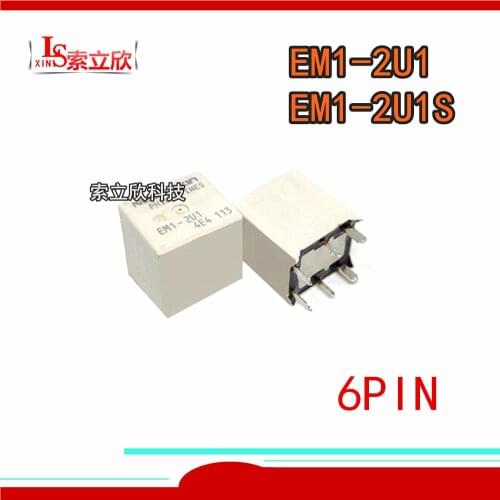 10PCS/lot 100%Original New Automobile relay EM1-4U3 EM1-2U1 EM1-2U1S EM1-4U3 EM1 2U1 EM1 2U1S 6PIN