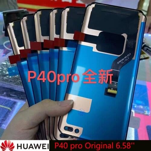 100% NEW Original 6.58'' AMOLED 1200 x 2640 Display for Huawei P40 Pro LCD Touch Screen Digitizer P40pro Repair Parts