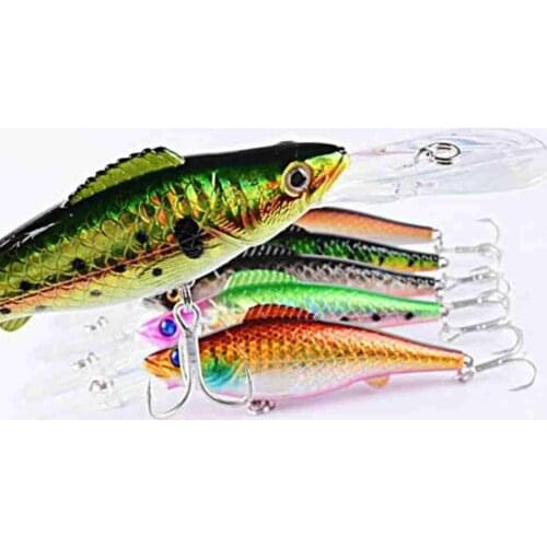 12.6CM/14.76G Lure Bait Lengthened Thickened Large Tongue Plate Fake Bait Floating Water Plastic Hard Bait