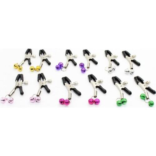 12pcs/lot Stainless Steel Nipple Clamps Sex Bondage Game Adult Sex Toys For Women Bed Restraints Nipple Clip Labia Clips