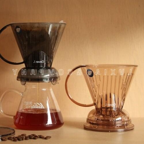 2-4/4-7 Cups Coffee Immersion Dripper Clever Coffee Dripper Reusable for Travel or Home Use /Perfect for Pour Over Coffee