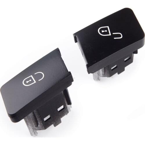 2Pcs Front Left Door Lock Control Switch Button Cap A2049058402 Fit for Mercedes Benz C E Class W212 S212 C207 W204 2010-2014