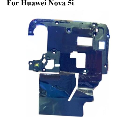 2PCS For Huawei Nova 5i Small Back Frame shell case cover on Motherboard Mainboard and Flashlight Lens parts For Nova 5 i Nova5i