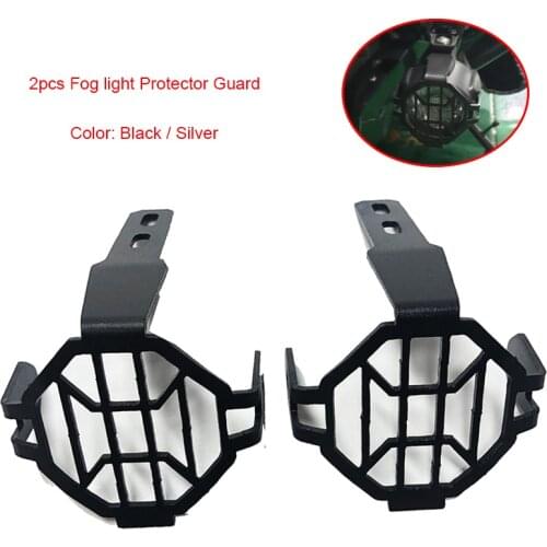 2pcs Black/Silver Fog light Protector Guard covers OEM Foglight Lamp Cover For BMW R 1200 GSA GS R1200GS LC ADV F800GS Adventure
