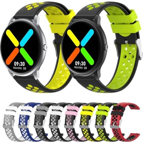 22mm Silicone Sport Replacement Breathable Band For imilab kw66 Watch Strap Replace Accessories Bracelet Watchbands Correa