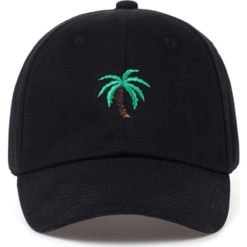 Fashion Cap Women Men Summer Spring Cotton Caps Women Coconut tree Solid Adult baseball Cap Snapback Women Cap 2017