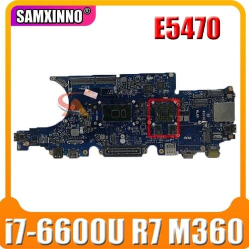 For DELL Latitude E5470 laptop motherboard LA-C632P CN-0NR58R 0NR58R NR58R with i7-6600U CPU R7 M360 100% fully tested
