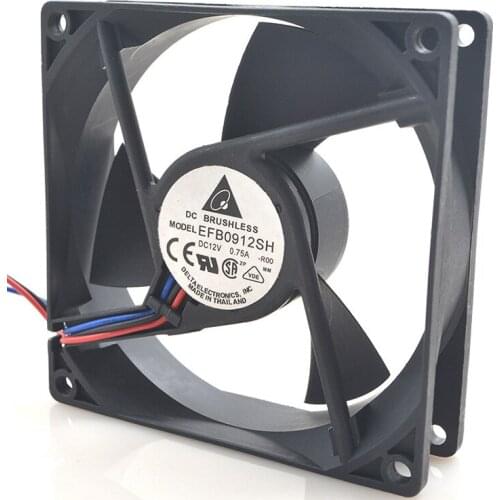FOR Delta EFB0912SH 90259CM 12V 0.75A Double Ball 3-Line Server High Volume Fan
