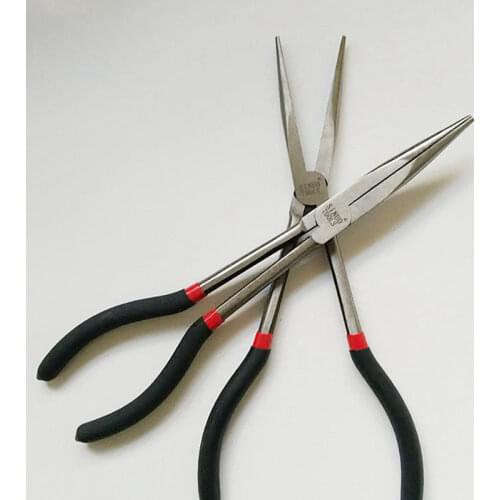 Multifunctional Fishing Pliers Curve Straight Long Handle Carbon Steel GripperNew