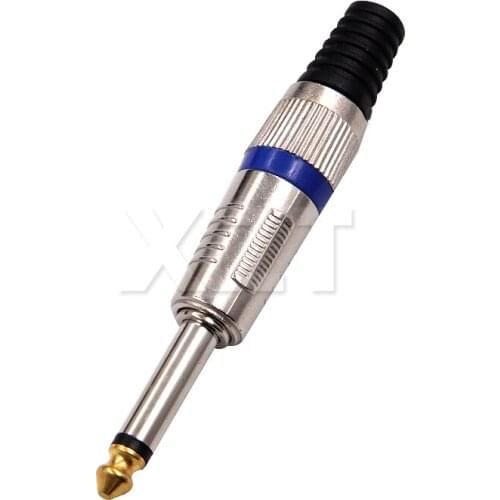 AT Newest 6.35 mono sophomore core 6.35 amplifier microphone plug 6.35mm jack plug 6.5mm connector audio plug jack