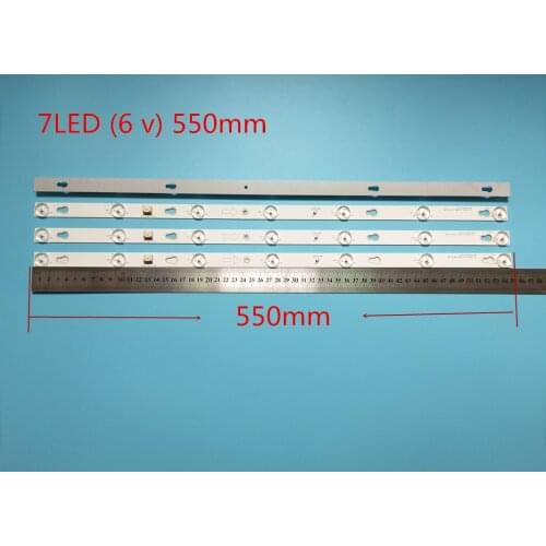 Nova30 pçs/lote 7LED 550 milímetros tira conduzida Luz de Fundo para 32S3750 32HR330M07A2 V2 LVW320CSOT 32D700 HR-56613-12785 Y
