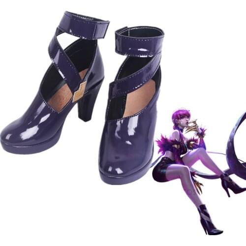 Game LoL Cosplay Shoes Boots KDA Evelynn Cosplay Shoes Halloween Party Cosplay Costumes Daily Leisure Shoes