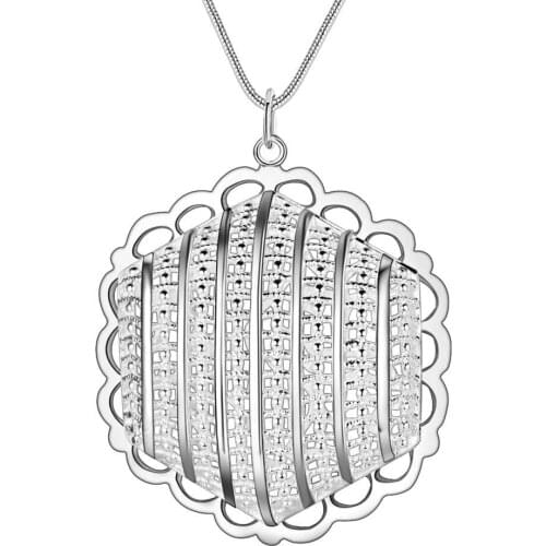 Wholesale Charm Silver Color Pendants For Women Fashion Jewelry Necklace Lady Fashion Jewelry Pendant Sunflower AN206/axoajova