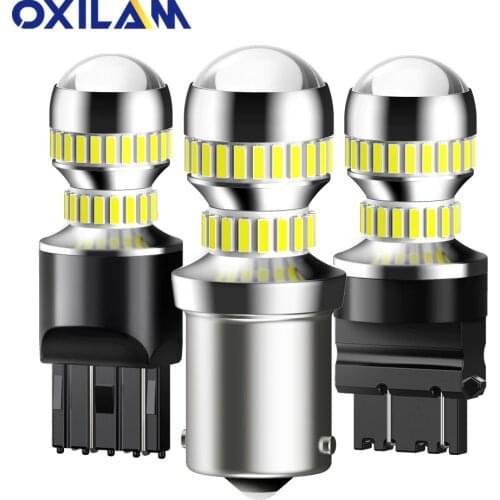 OXILAM 1156 P21W ba15s LED Bulbs for Car Reverse Brake Light DRL 3156 3157 P27W P27/7W 7440 7443 7506 W21W W21/5W LED Auto Lamp