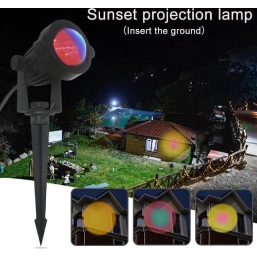 Sunset Projection Night Lights Live Broadcast Background Like Galaxy Projector Atmosphere Rainbow Lamp Decoration For Bedroom
