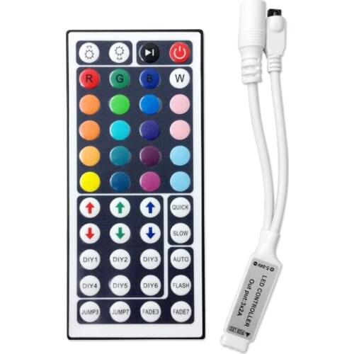 Led Controller IR 44 Keys 24 Keys LED IR RGB Controler LED Lights Controller IR Remote Dimmer DC 12V Control For RGB LED Strip