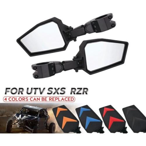 1.75" 1.875" 2" Adjustable Rear View Mirror Side Mirrors for Polaris Ranger RZR XP 1000 900 800 for Can-am Maverick x3