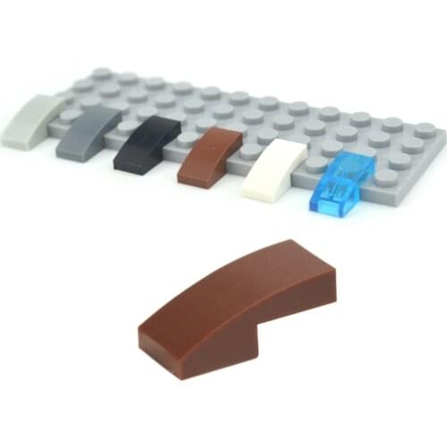 Assembles Particles 150pcs Slope Curved 2x1 Building Blocks DIY Bricks Educational MOC Tech Parts Toys Compatible with 11477