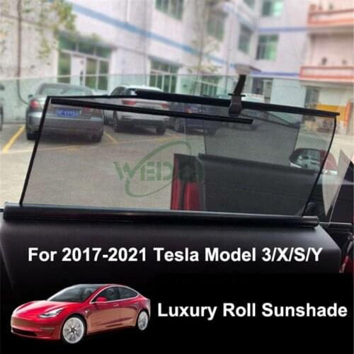 2021 Roll Car Sunshade for Tesla Model Y Luxury Model 3 Side Windows Sun Shade Car Curtains for Tesla 3/S/X/Y